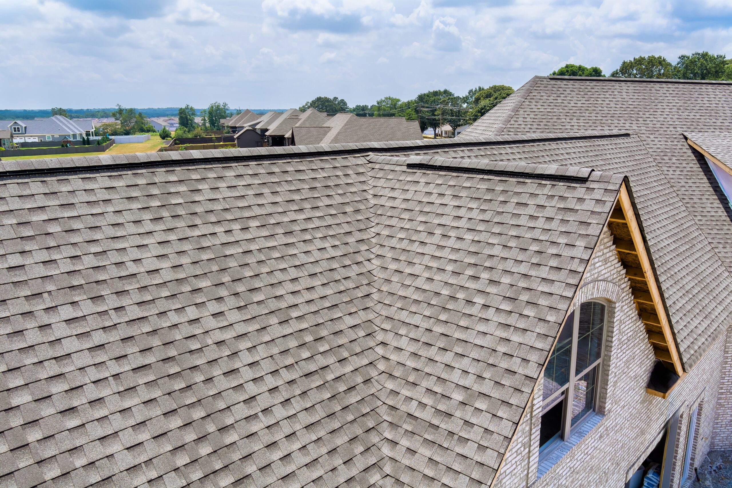 roof of a residential home